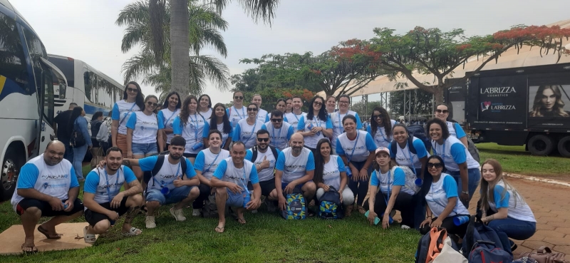 Trabalhadores comemoram o Dia dos Comerciários no Complexo Eco em Avaré