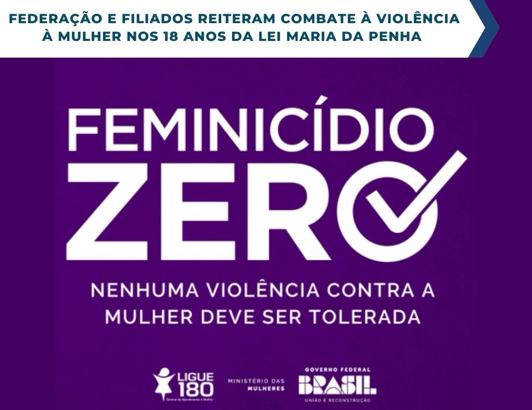 Fecomerciários reitera importância do combate à violência contra a mulher